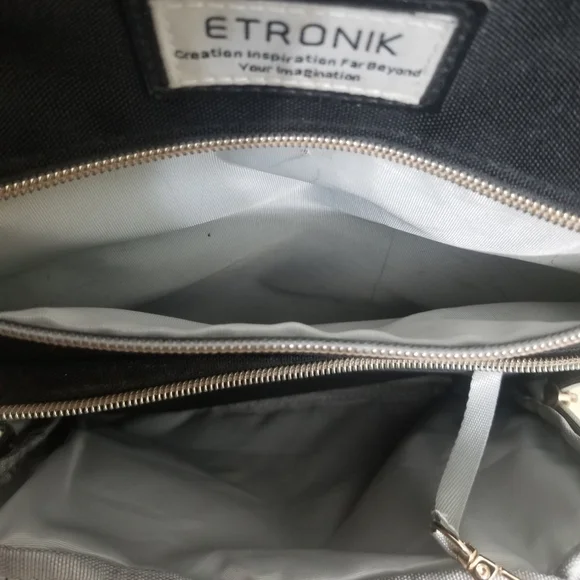 VGUC intricate laptop-friendly backpack w matching lunchbag - Picture 6 of 13